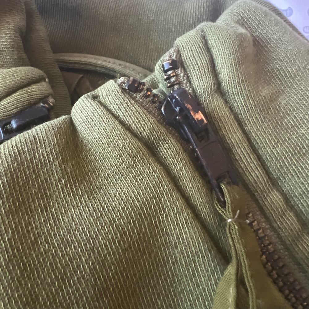 Free People We The Free Rebel Knit Moto Jacket In Olive Sparrow Size S - Picture 6 of 11
